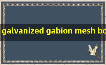galvanized gabion mesh box products